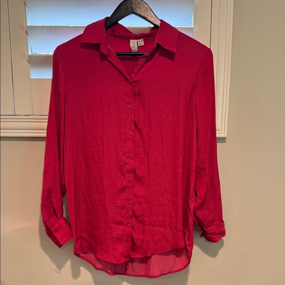 Joie Women's Bold Pink Button-Down Shirt